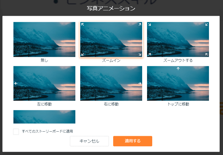 写真アニメーション